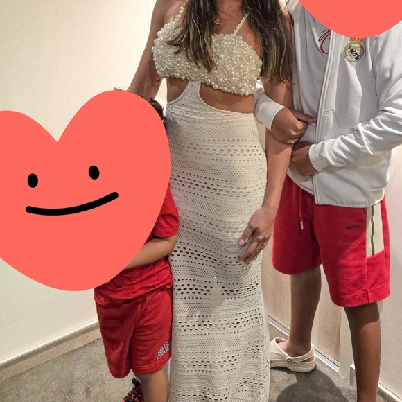 Brazilian Brand Elegant Cream Women's Dress - Picture 5 of 5